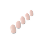 Ballerina soft blush nude nail polish wraps shown on five nail tips