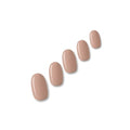 Iced Latte creamy beige nail polish wraps shown on five nail tips