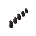 Ink Heart inky midnight blue nail polish wraps shown on five nail tips