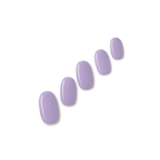 Lavender Latte mid-toned lavender nail polish wraps shown on five nail tips