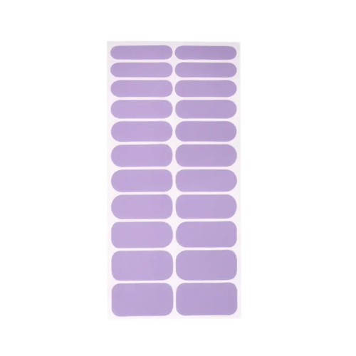 Lavender Latte nail polish wrap sheet in mid-toned lavender
