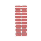 Sunset Blush 20-strip nail polish wrap sheet in dusty rose coral