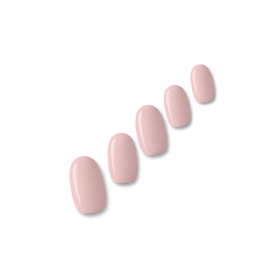 Gel With Us Cece 16 Strip Nail Wraps in soft rose-pink.