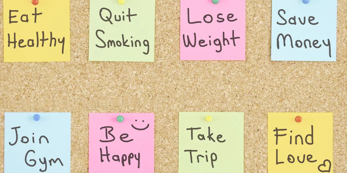 Pin board with all the self care things than need to be done pinned to it